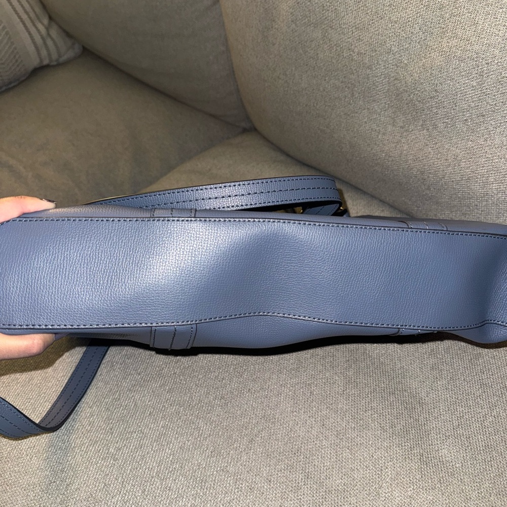 HENRI BENDEL WEST 57TH BRIEFCASE
LAPTOP BAG W STRAP BLUE - Picture 10 of 17